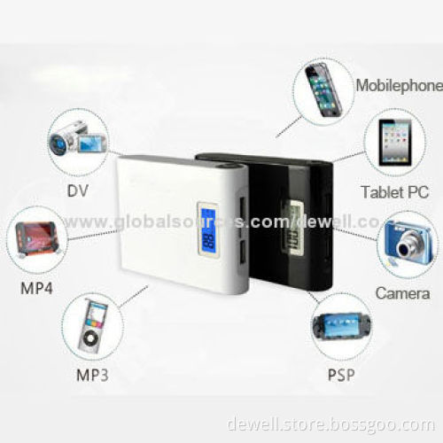 4,800/8,000mAh Mini Mobile Power Charger for iPad with LCD Power Display